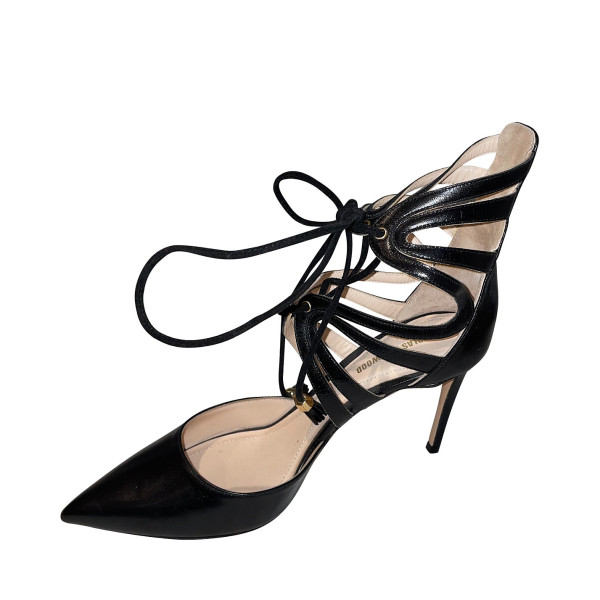 Nicholas Kirkwood Cutout Ankle-Tie Pumps