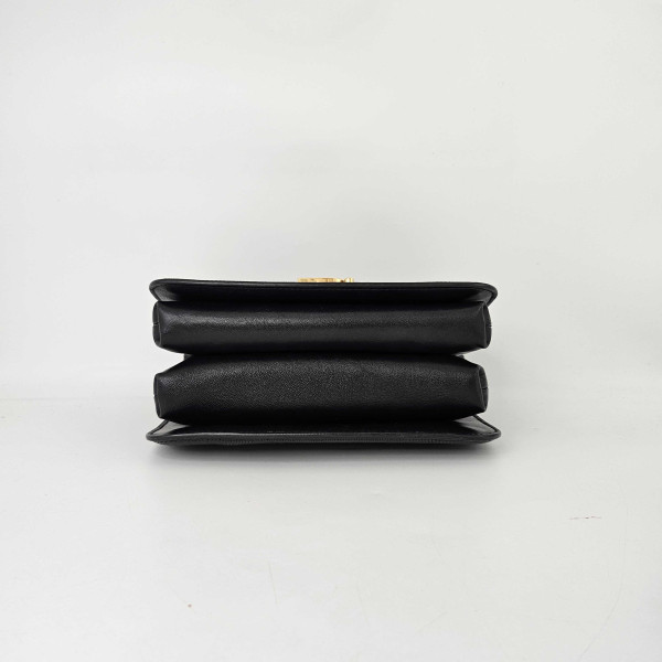 Balenciaga B Small Cross-body Bag (Lizard in Black)