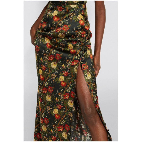 The Vampire's Wife Confessional Floral-Print Silk Dress