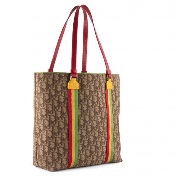 Dior Monogram East West Rasta Tote Bag