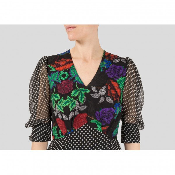 Ruley Tania Polka Dot Floral Dress