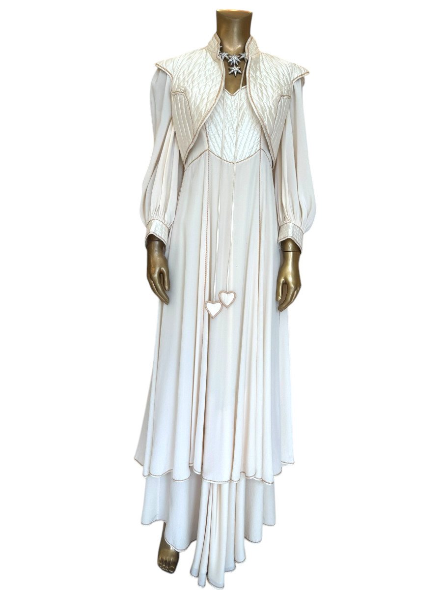 Anna Belinda 1970s Long Dress with Bolero
