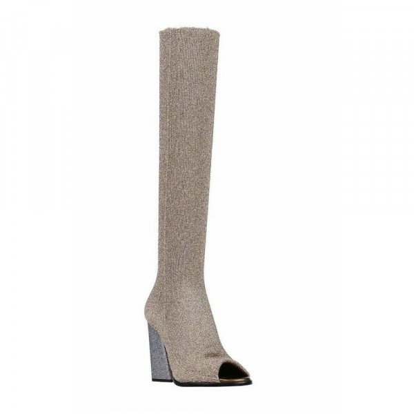 Missoni Slouch Boot In Lurex Oro
