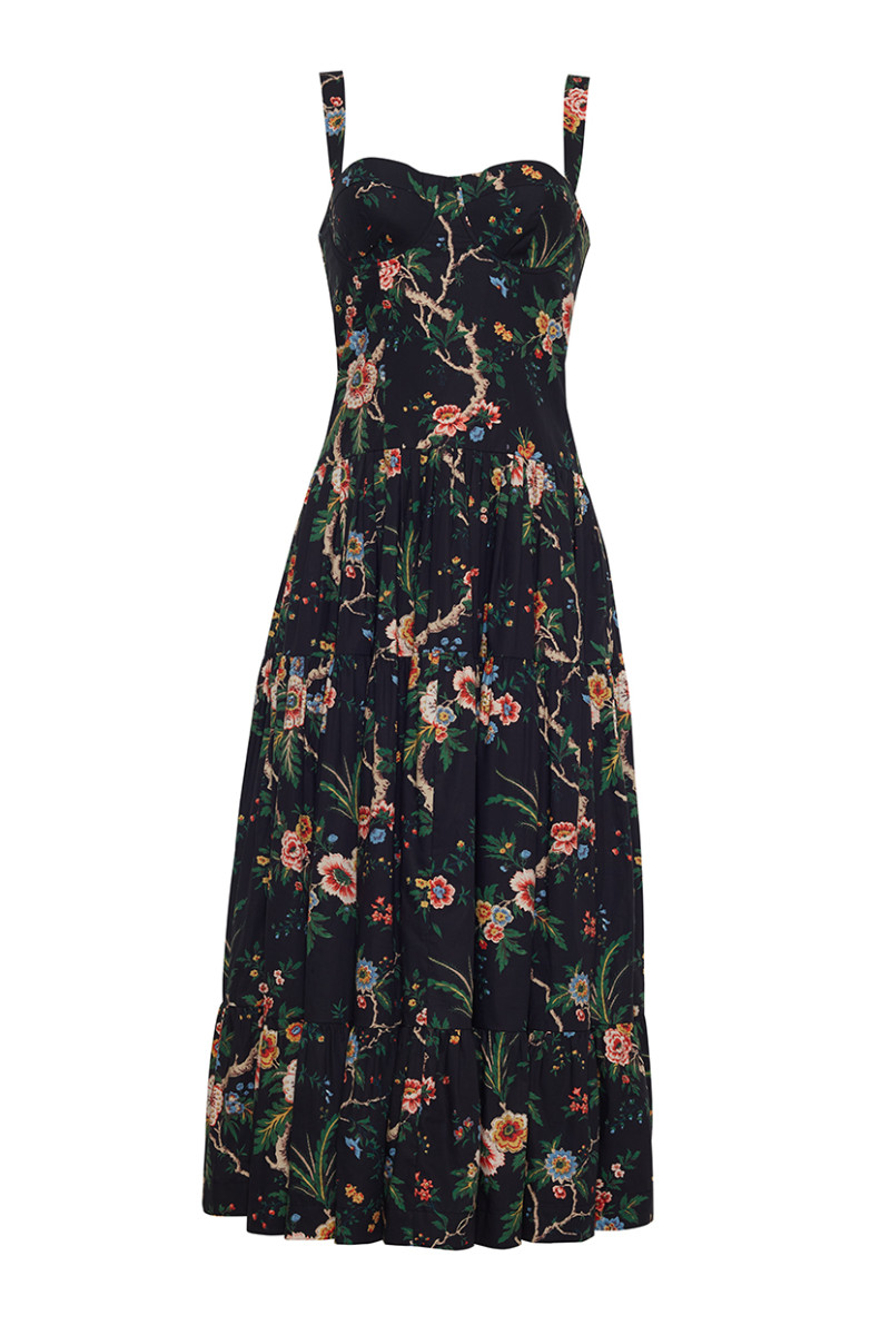 Cara Cara NYC Santiago Dress, Chintz Black