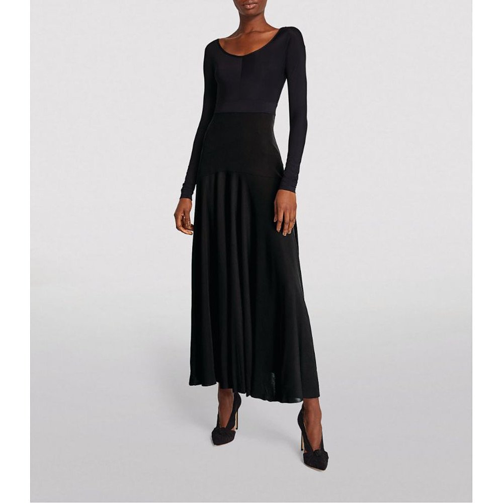 Victoria Beckham Fit-and-Flare Maxi Dress