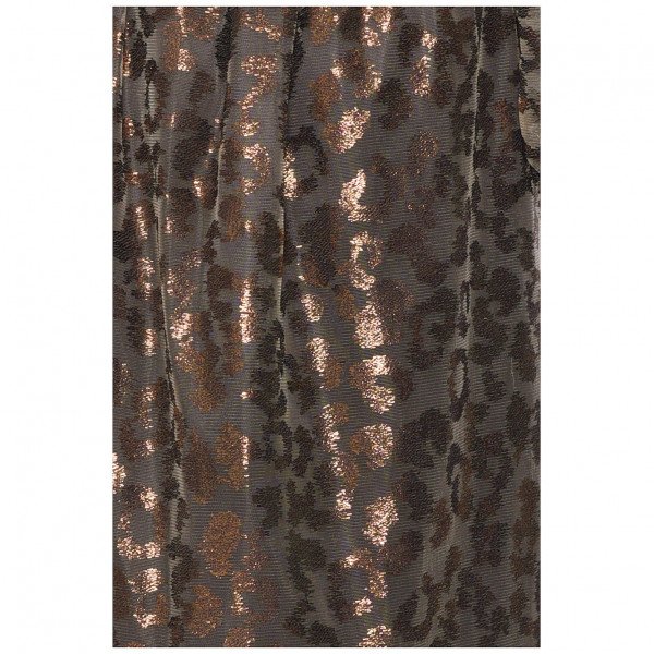 True Decadence Leopard Plunge Button Front Maxi Dress