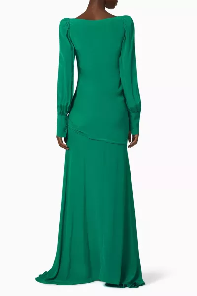 De La Vali De La Vali Green Maxi Dress