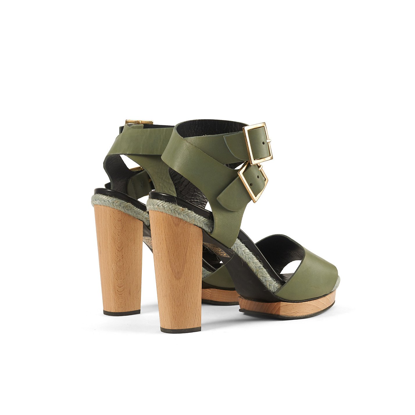 Pierre Hardy Leather Block-Heel Sandals