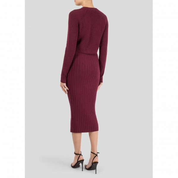 Ronny Kobo Ribbed Knit Skirt