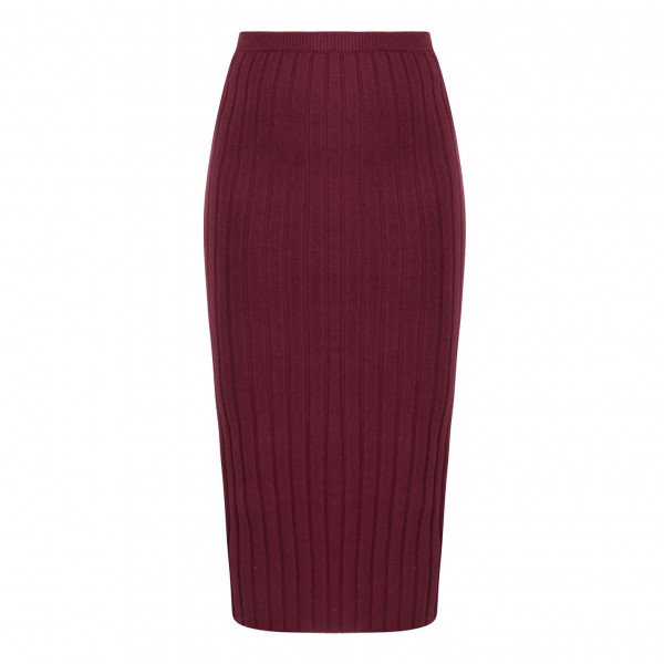 Ronny Kobo Ribbed Knit Skirt