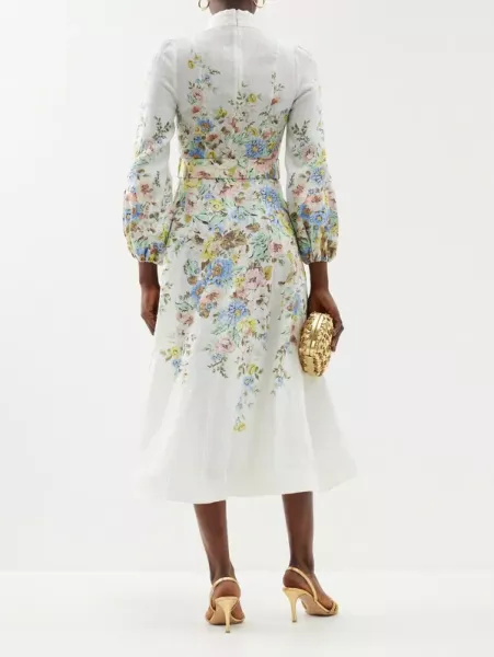 ZIMMERMANN Matchmaker belted floral-print