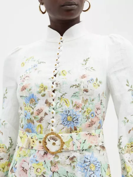 ZIMMERMANN Matchmaker belted floral-print