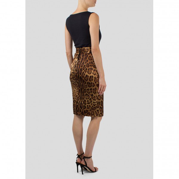 Dvf leopard clearance print pencil skirt