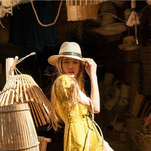 Jess Collett Bee World Traveller Straw Hat