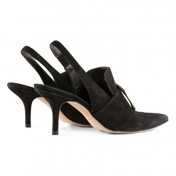 Dorateymur Eagle 90 Suede Buckle Pumps
