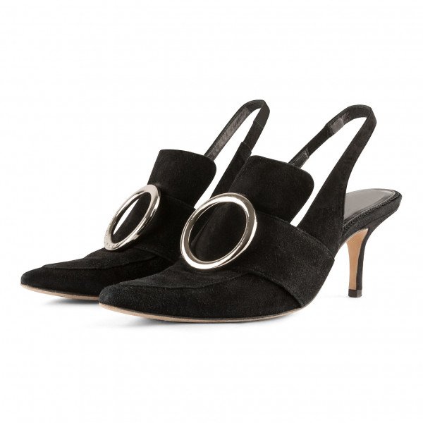 Dorateymur Eagle 90 Suede Buckle Pumps