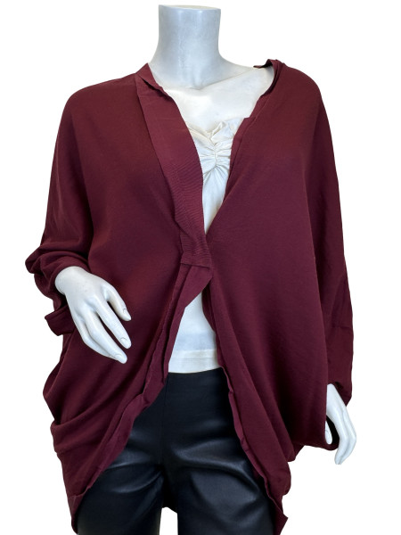 Lanvin Wool Ruffle Detail Wrap Top