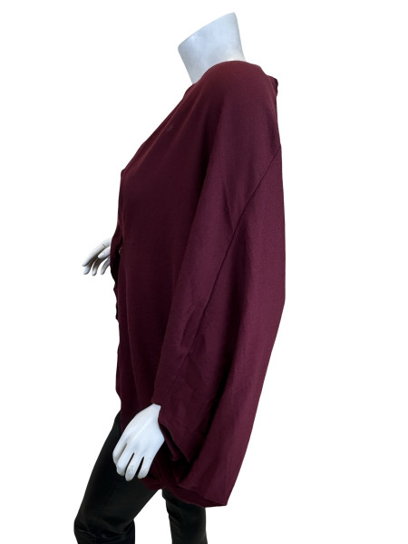 Lanvin Wool Ruffle Detail Wrap Top