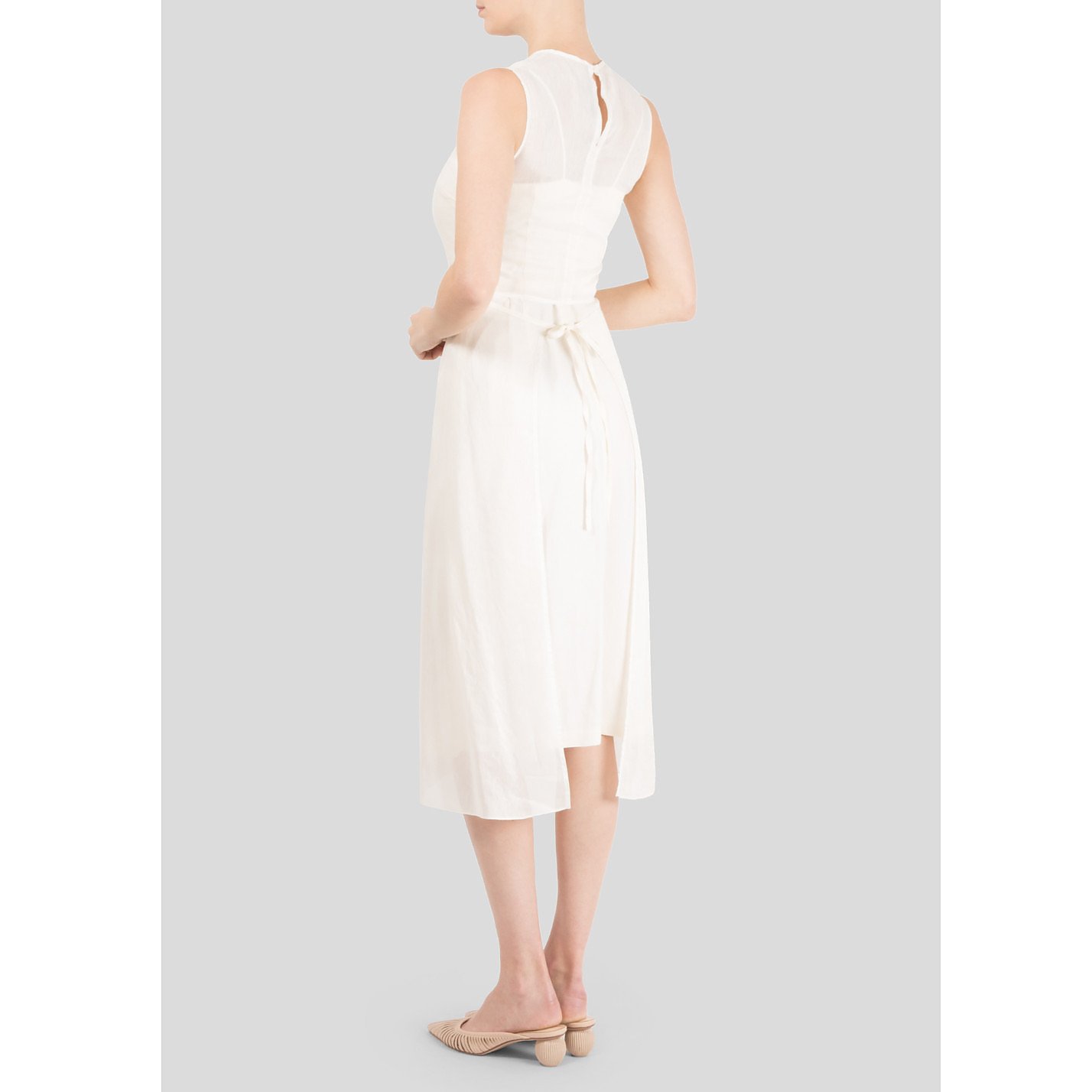 Morgane Le Fay Apron Style Silk Dress