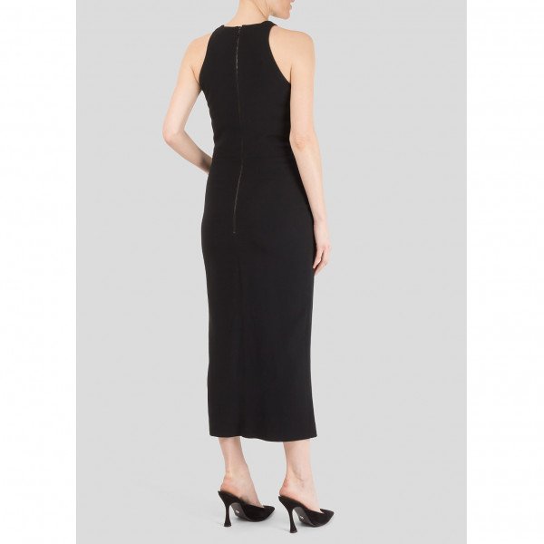 David Koma Mirror-Embellished Midi Dress