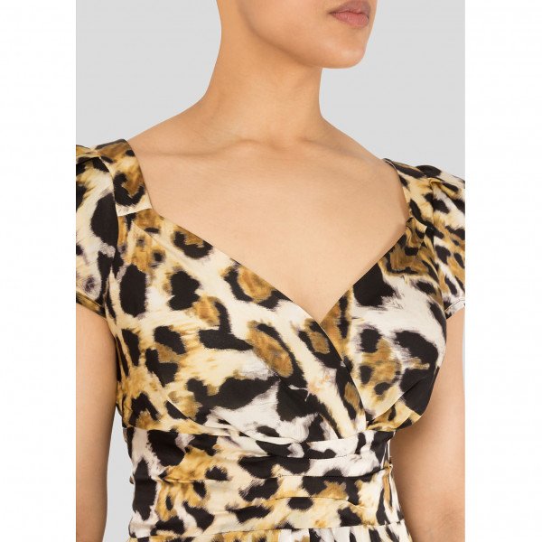 Betsey Johnson Leopard Print Silk Mini Dress