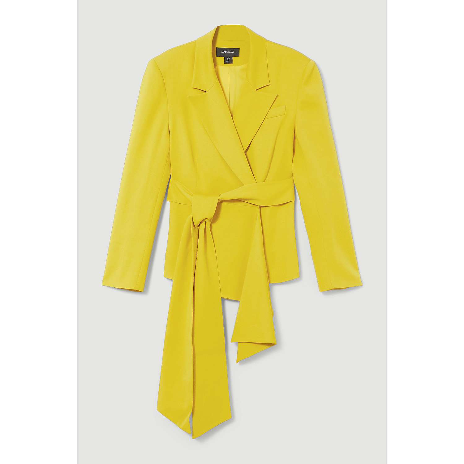 Karen Millen Drape Detail Belted Soft Blazer