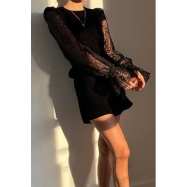 THE VAMPIRE’S WIFE X H&M Velvet and Lace Mini Dress