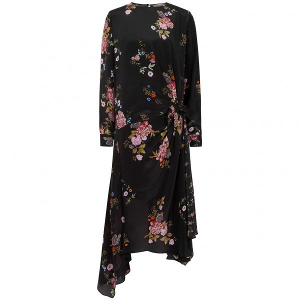 Preen Line Asymmetrical Floral Midi Dress