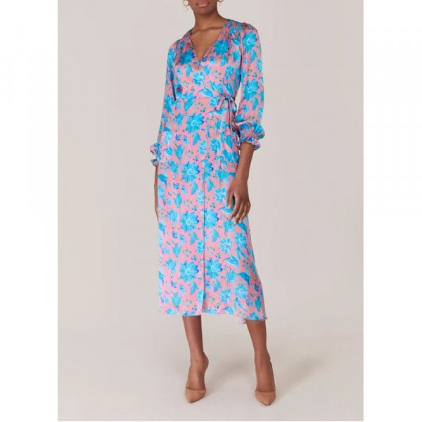 Beulah Vineeta Watermelon Wrap Dress