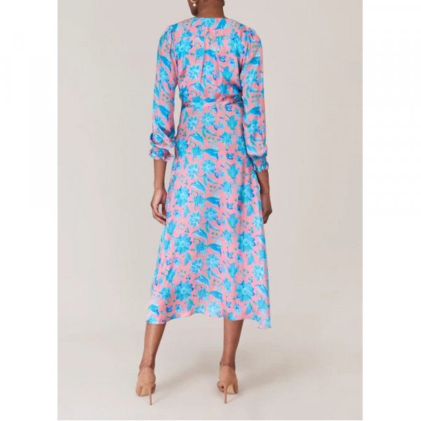 Beulah Vineeta Watermelon Wrap Dress