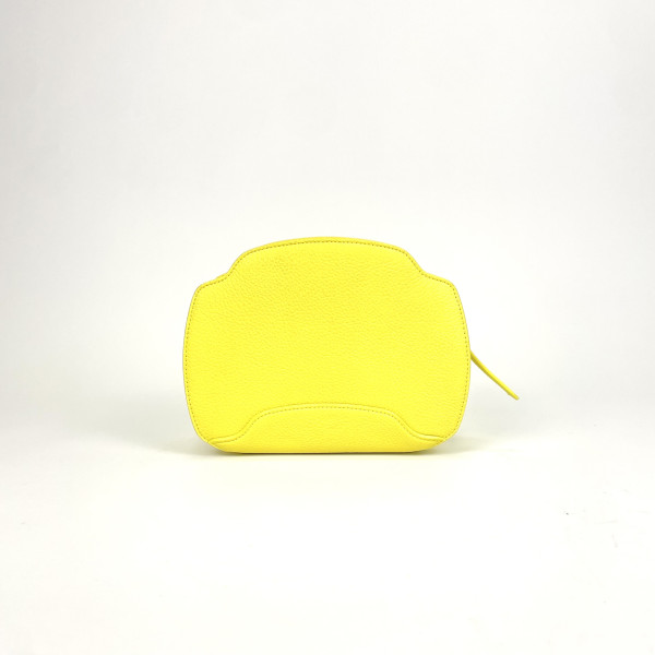 Loro Piana Mini Crossbody Bag in Yellow Textured Leather