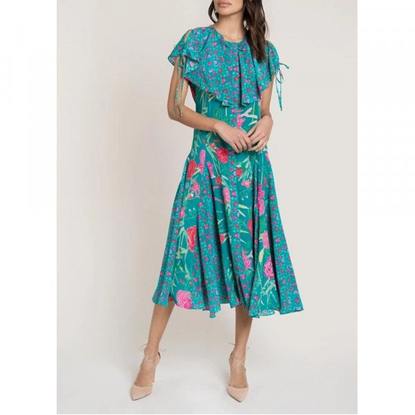 Beulah Asmi Floral Dress