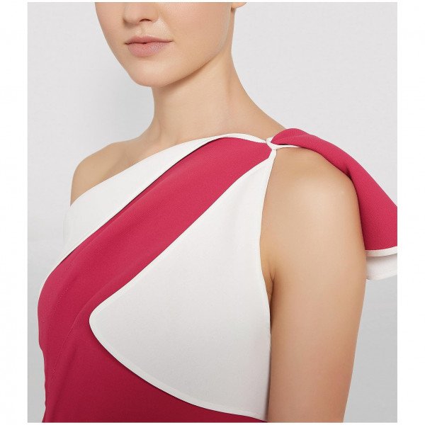 Maticevski Atomised One-Shoulder Midi Dress