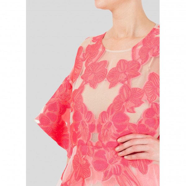 Biyan Aura Embroidered Organza Dress