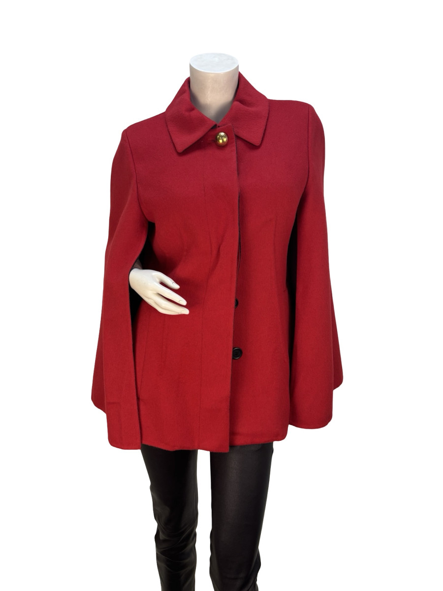 Louis Vuitton Red Wool Short Coat