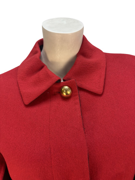 Louis Vuitton Red Wool Short Coat