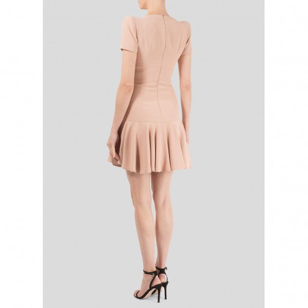 Alexander McQueen Knee Length Dress with Ruffled Skirt