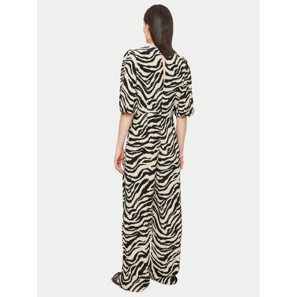 Jigsaw Zebra V Neck Jumpsuit