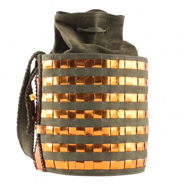 Carolina Wong Simone Woven Bucket Bag