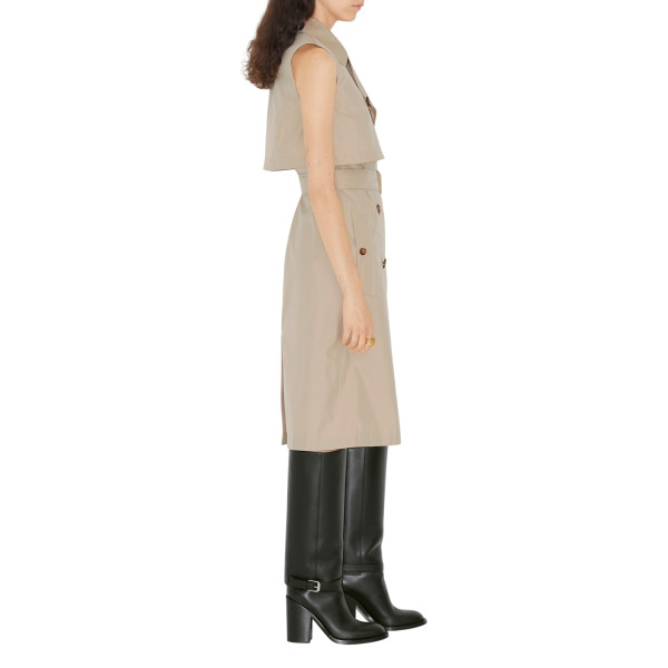 Burberry Petite Cotton Blend Trench Dress