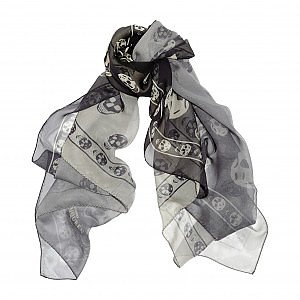Alexander McQueen skull-print Silk Scarf | White | FARFETCH
