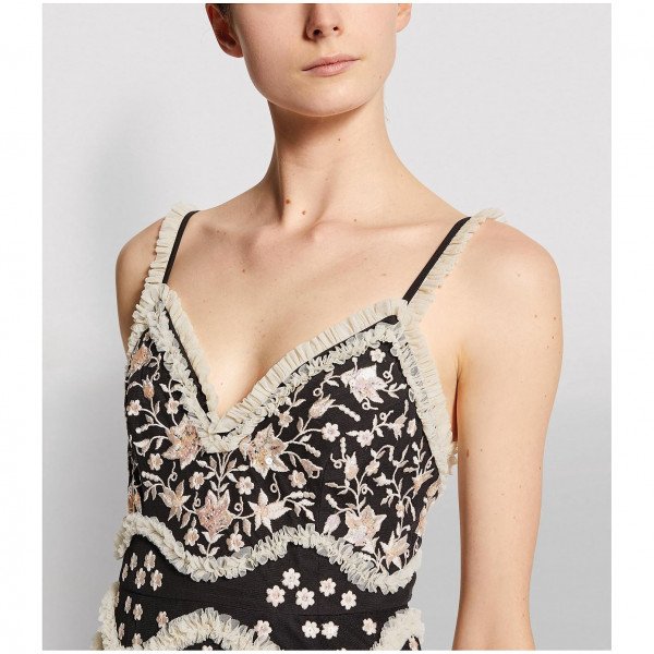 Needle & Thread Ruffle Bloom Camisole Gown