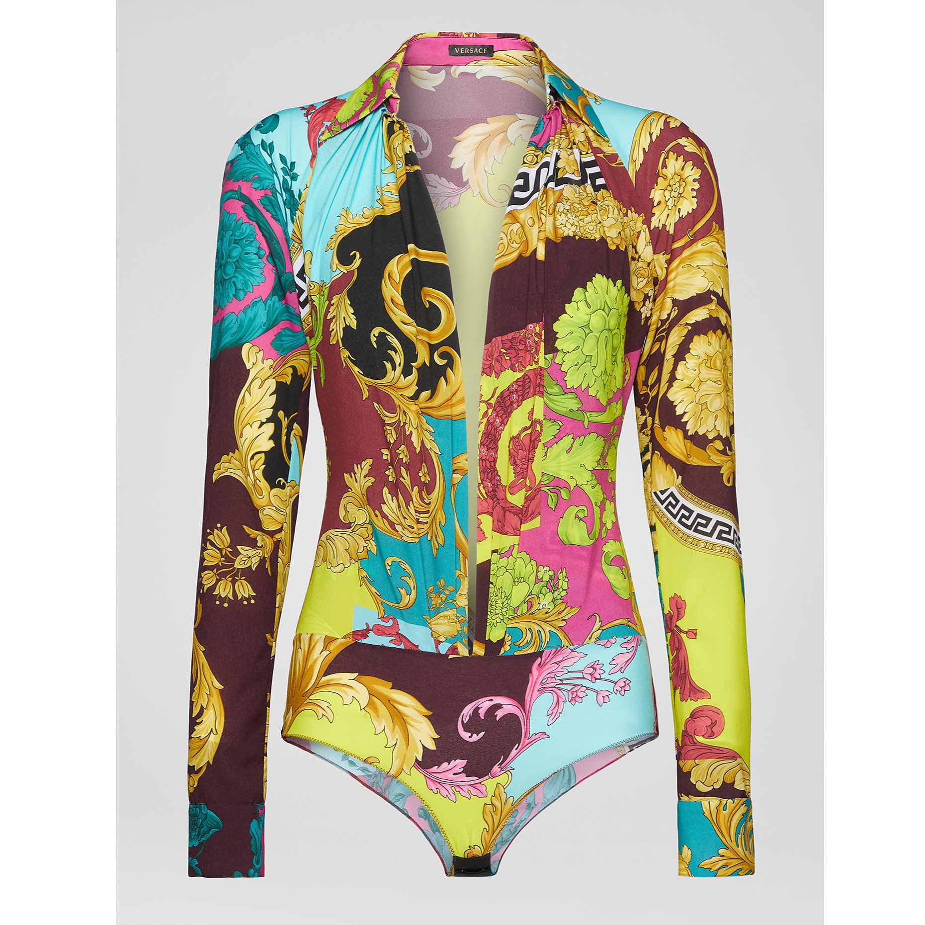 Versace Multicolour Voyage Barocco Bodysuit