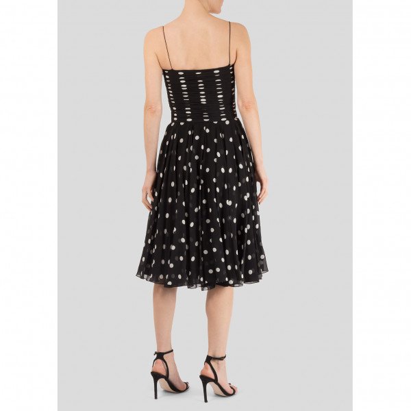 Ralph Lauren Polka Dot Chiffon Dress