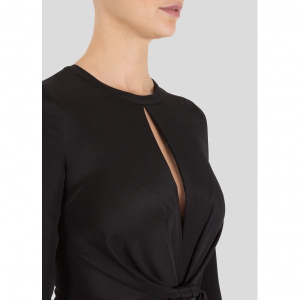 Dhela Wide Leg Jumpsuit With Keyhole Neckline