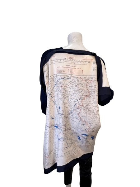 CÉLINE Silk Map Print Jumper