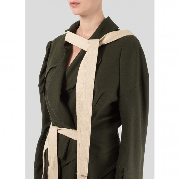 Vivienne Westwood Wool Tie-Detail Coat