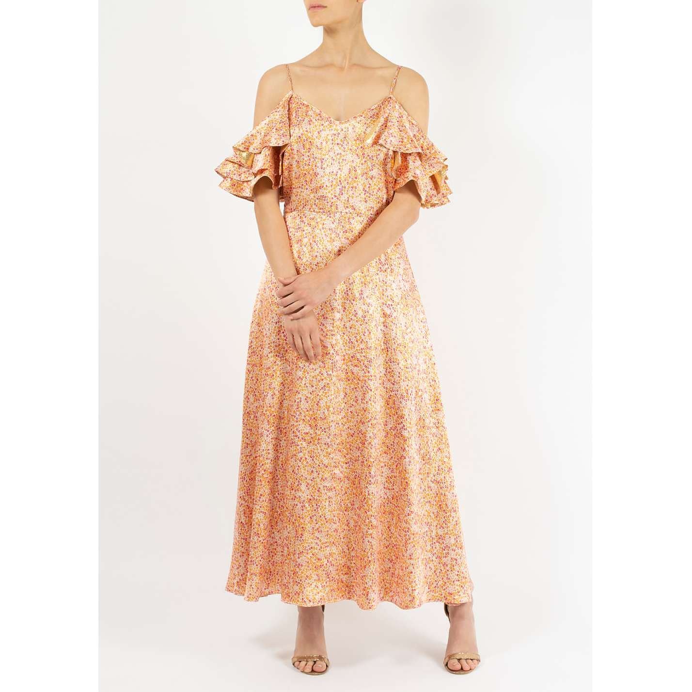 Dhela Ruffled Silk Dress