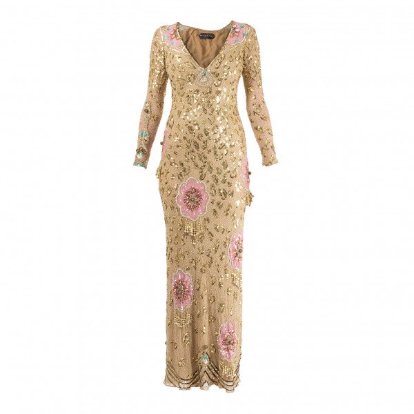 Jenny Packham Sequinned Floral Gown