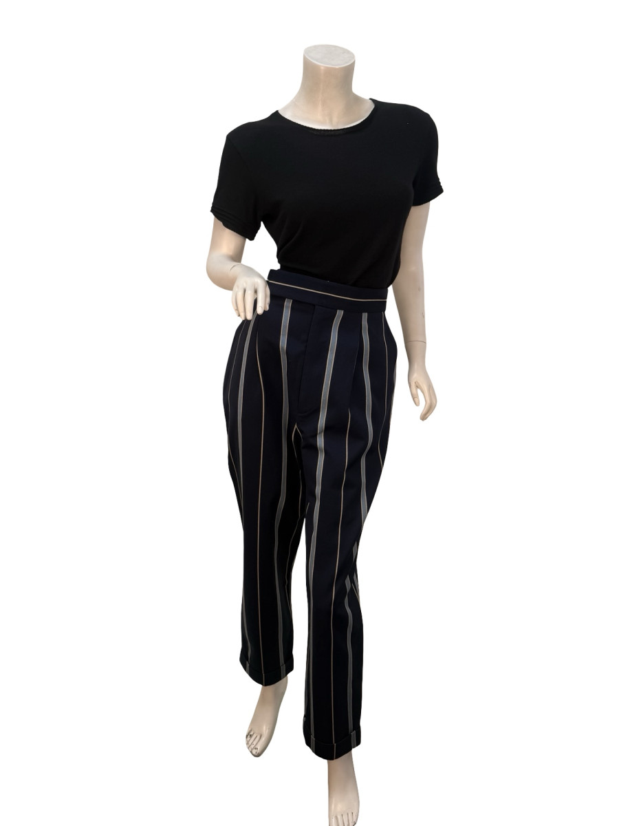 Ralph Lauren Purple Label Vintage Navy Striped Trousers